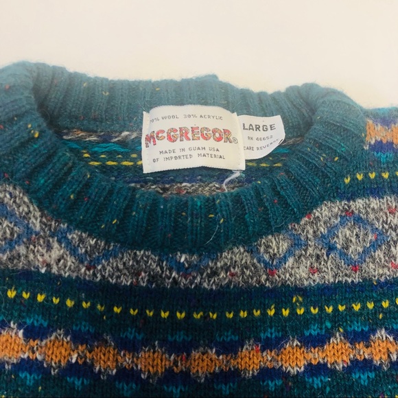 Vintage McGregor Crew Neck Sweater Large - Picture 2 of 6